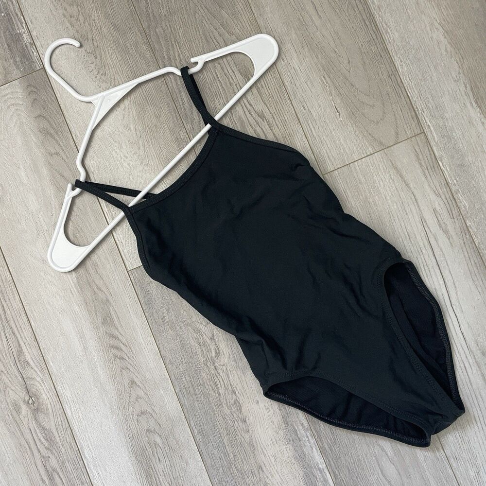 Jolyn Chevy Swimsuit one piece racerback womens Black (size 00) sporty beach